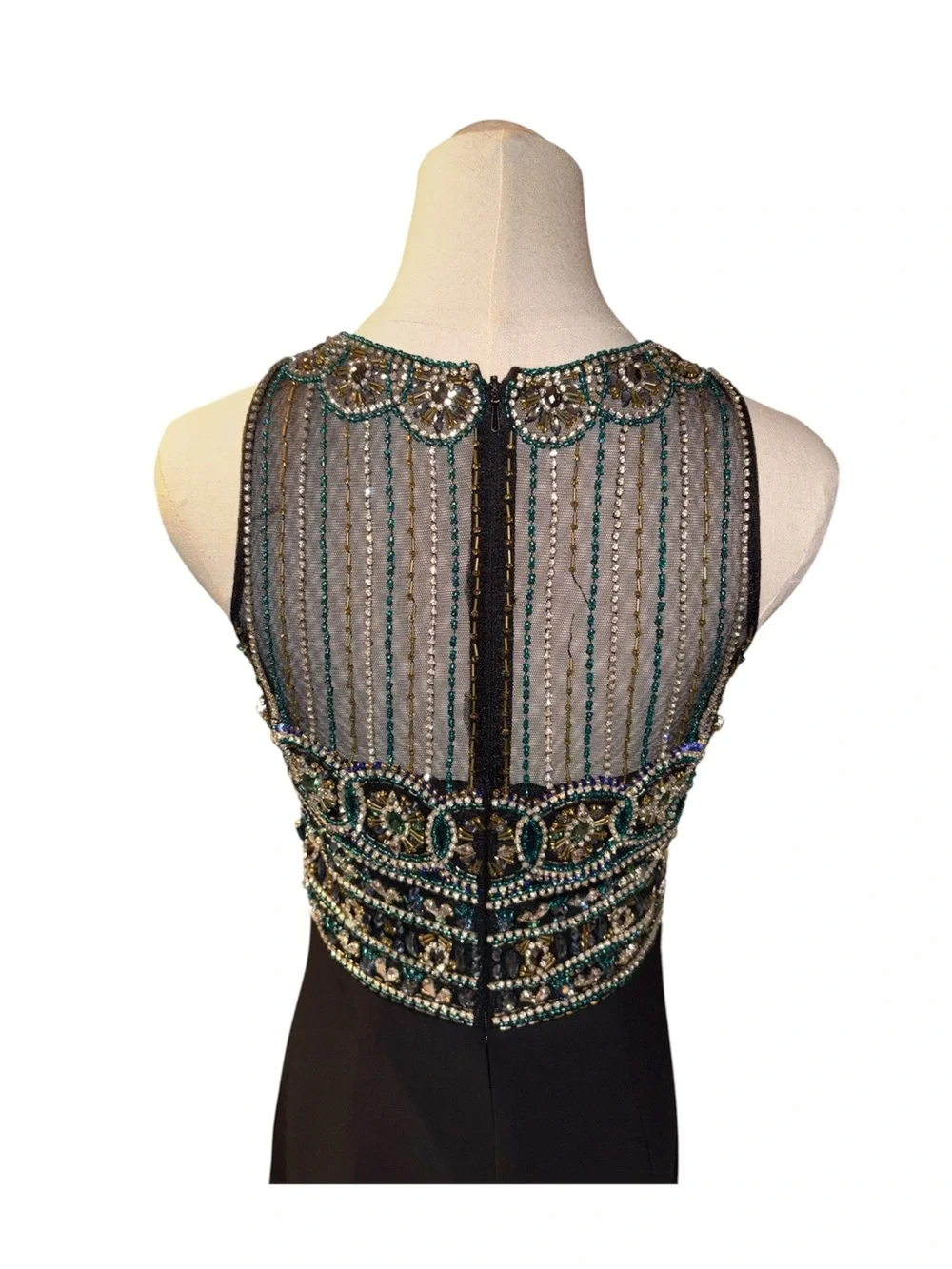 JVN by Jovani Maxi Beaded Dress - Picture 4 of 7